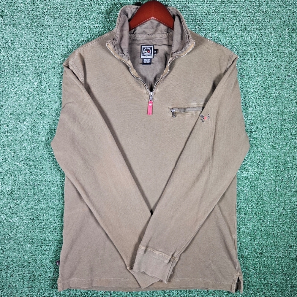 Vintage Ralph Lauren RLX Quarter-Zip Pullover / Olive Green
